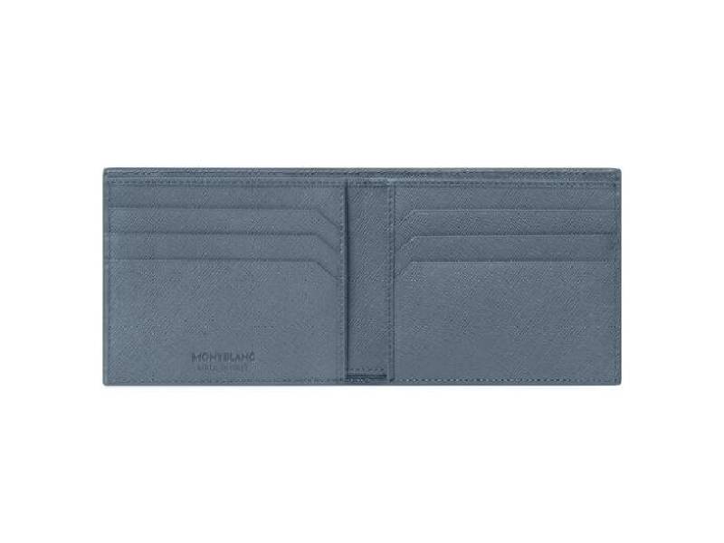 WALLET 6CC DENIM BLUE SARTORIAL MONTBLANC 124185